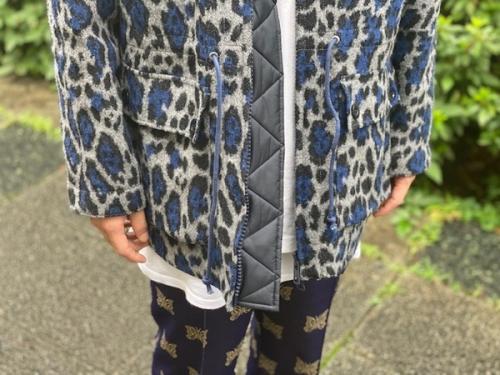 レオパードウールジャケット