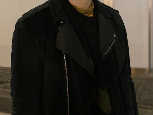 スウェードライダースジャケット