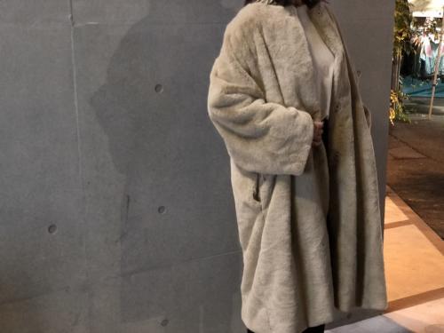 ファーコートのレディース　下北沢　古着　ブランド古着