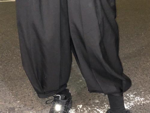 ギャバジンハカマパンツのメンズ　下北沢　古着　ブランド古着