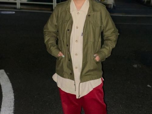 Ⅿ-65タイプミリタリーフィールドジャケットの古着　下北沢　