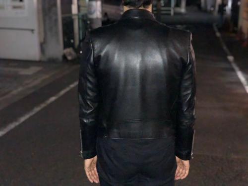 ジョンローレンスサリバンのラムスキンバイクズジャケット