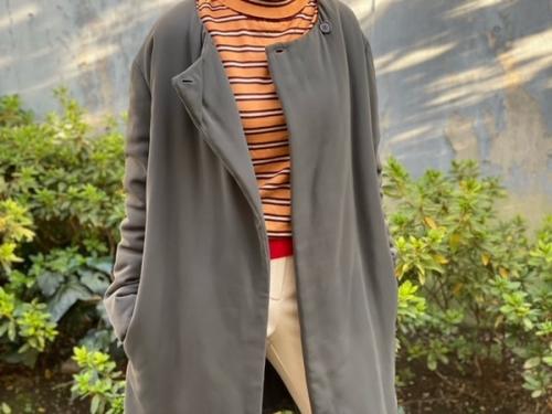 エルメスの2WAY中綿ステンカラーコート