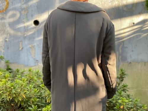 2WAY中綿ステンカラーコートのレディース　古着　ｳﾞｨﾝﾃｰｼﾞ　下北沢