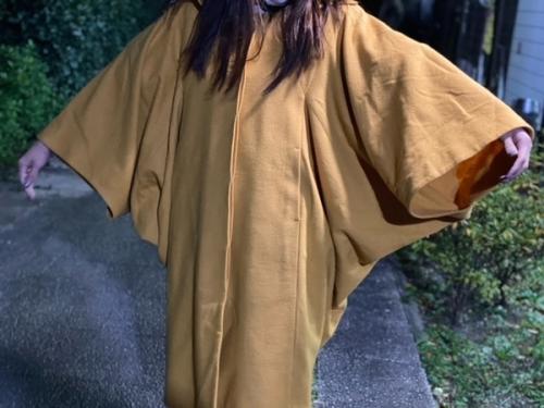 ウール羽織コート