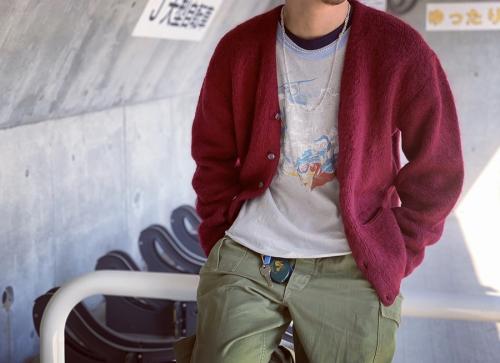 モヘアカーディガンの60S 60ｓ‘　60年代　ヴィンテージ