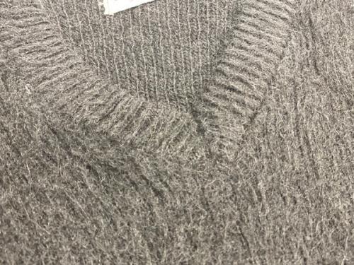 60s Vネックアルパカカーディガンのメンズ レディース ユニセックス 下北 下北沢 古着