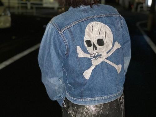 70s デニムジャケットのレディース　メンズ　ユニセックス　下北沢　古着　ヴィンテージ