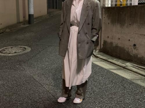 ロワンのギャザーブラウジングワンピース