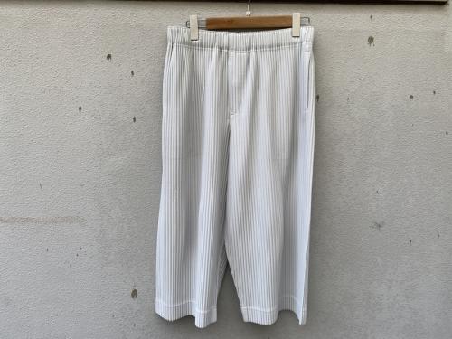 プリーツワイドパンツのメンズ