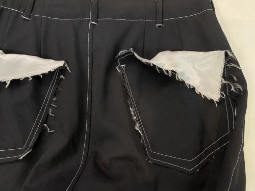 カットオフハイウエストパンツのSJ-P01-100 hight waist pants