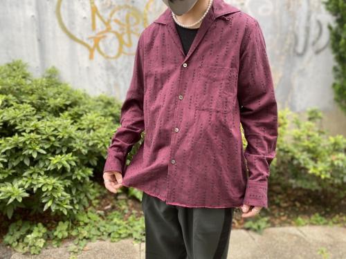 カバナシャツ ペイズリージャガード