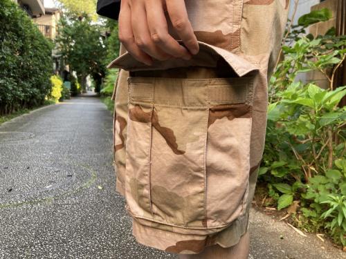 エスエスゼットのサンドカモショーツ