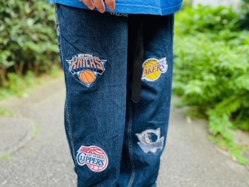 UNK NBAのチームカスタムデニムパンツ