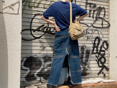 90s ステッチデザインデニムスカート