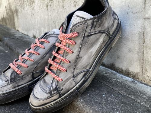 エムエムシックス メゾンマルジェラのクラシックローUSED加工スニーカー