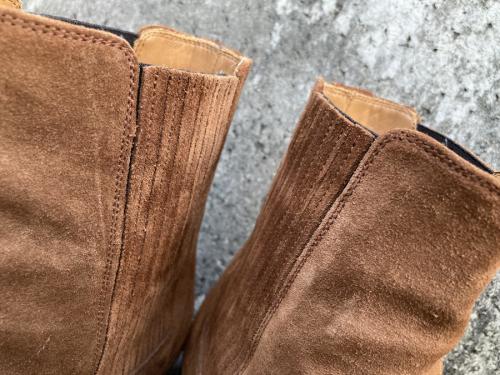 サイドゴアスエードチェルシーブーツのメンズ　下北沢　古着　ブランド古着