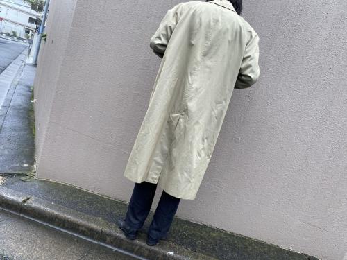 80’sヴィンテージC100ステンカラーコートの裏ノヴァチェック