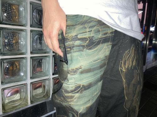 朝倉優佳のコットンプリントハーフパンツ