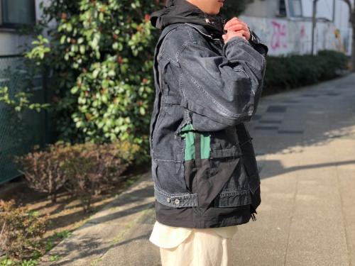 sacai 2022ss ドッキングレイヤードブルゾン sacai(サカイ) 22SS Nylon Twill Mix Blouson ドッキング