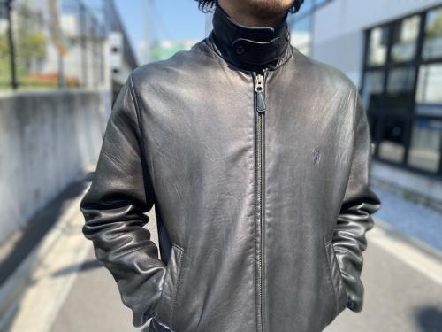 ポロ・ラルフローレンのジップアップレザーブルゾン