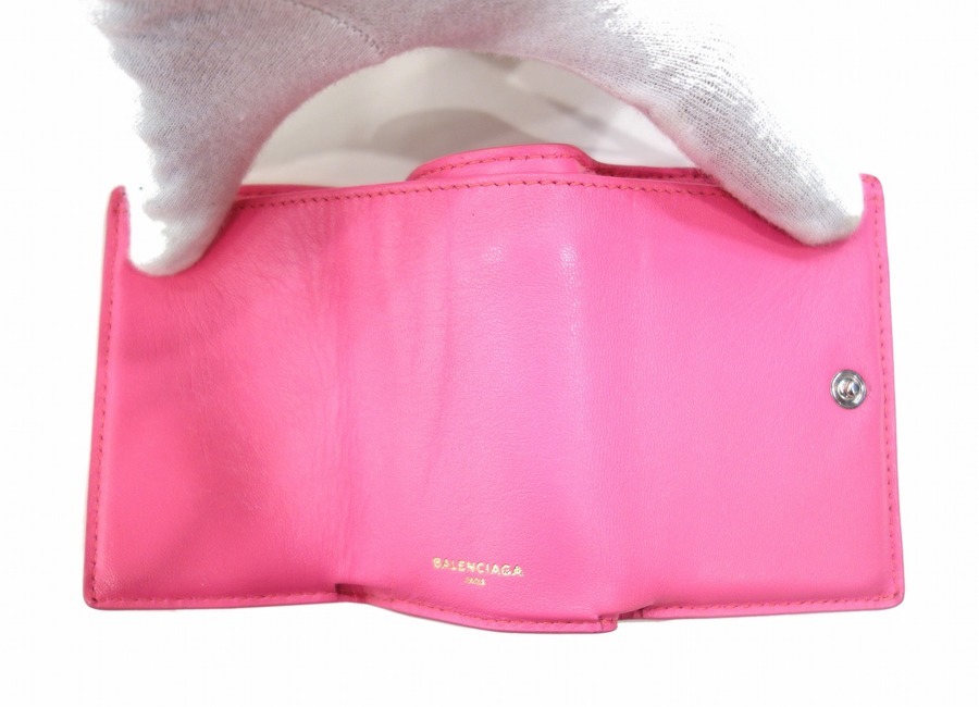 バレンシアガ 3つ折り財布 - 490621 ピンク BALENCIAGA ピンク三つ折り