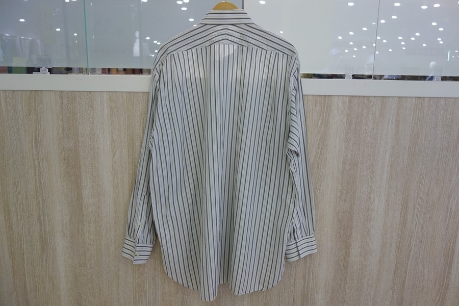 バーバリーロンドン/斜線ストライプシャツ バーバリー Burberry London ストライプメンズシャツ M