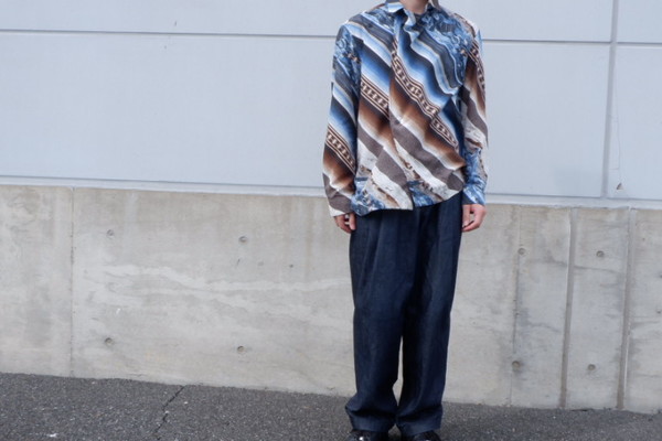 ISSEY MIYAKE MEN/イッセイミヤケ メン】地層柄マルチストライプ変形