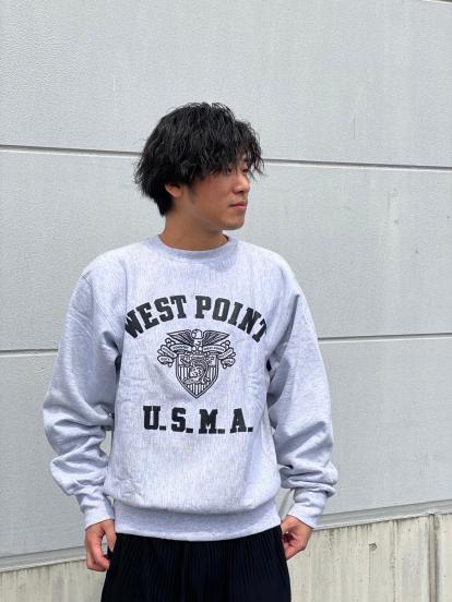 【Champion REVERSE WEAVE/チャンピオン リバースウィーブ】90s U.S.M.A WEST POINT スウエットを使用したスタイリング