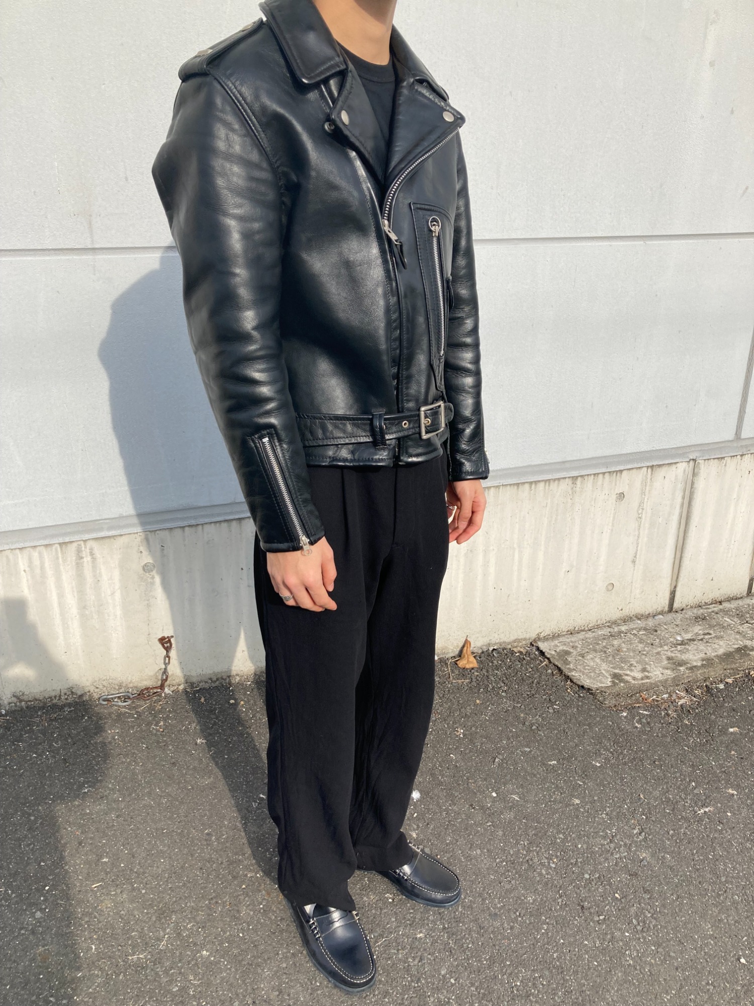 ゆ*様 【訳アリ特価】Made in USA・ヴィンテージ・ショット・ダブルライ Schott / ショット】ダブルライダースジャケット男の定番[2025.11.27