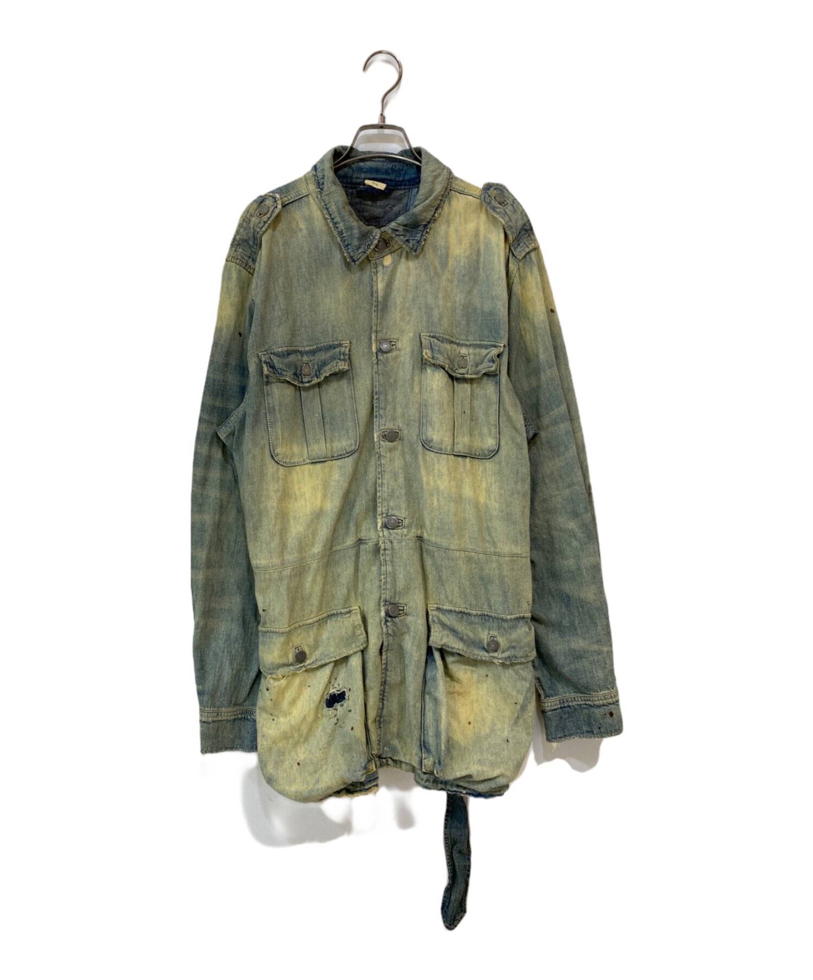old ralph lauren /リネン サファリジャケット ラルフローレン POLO RALPH LAUREN / ポロ・ラルフローレン】Loose Denim Safari