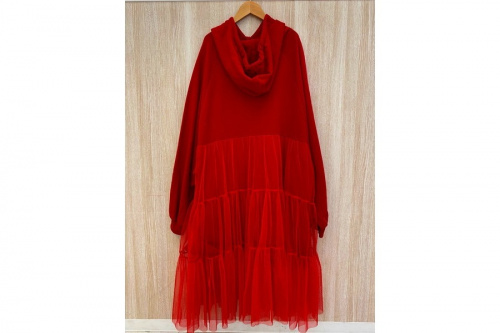 キャンディーストリッパーのSIDE TULLE SWITCHED HOODIE