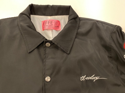 アーム刺繍コーチジャケットのメンズ