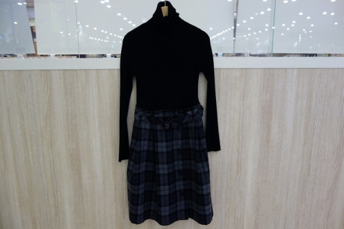 ドッキングタートルネックワンピースのレディース