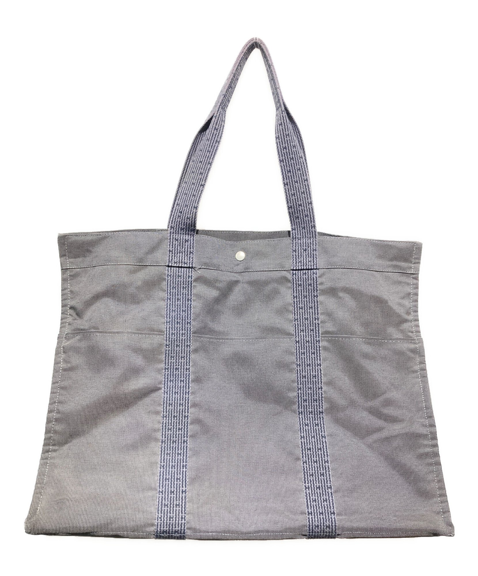 極美品　エルメス　エールラインTGMトートバッグ　特大　グレー　角スレなし HERMES / エルメス】エールライン TGMトートバッグ[2026.07.18発行