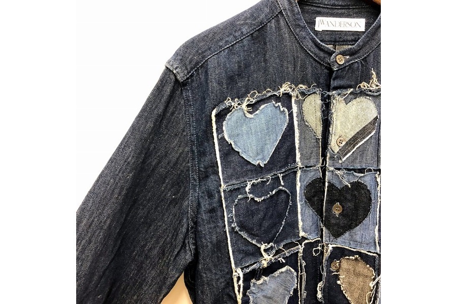 J.W. ANDERSON/ジェイダブリューアンダーソン】APPLIQUÉ HEART DENIM ...