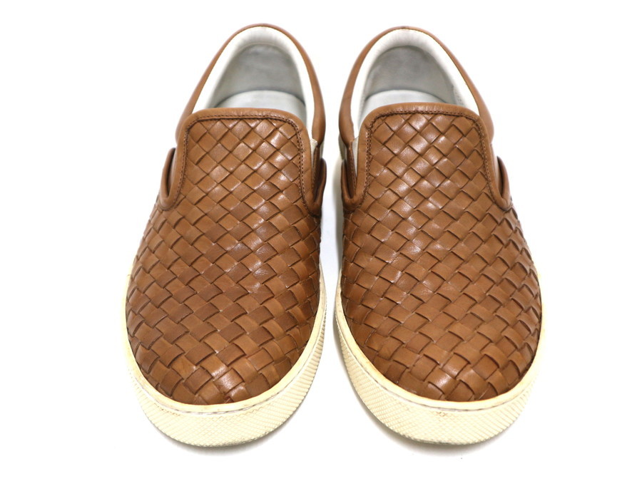 BOTTEGA VENETA/ボッテガヴェネタ】イントレチャートレザースリッポン