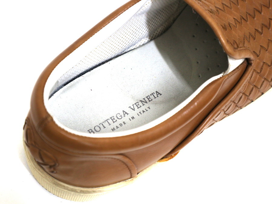 BOTTEGA VENETA/ボッテガヴェネタ】イントレチャートレザースリッポン