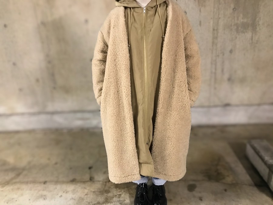 美品！3wayボアレイヤードアウター ADAM ET ROPEアダムエロぺ*3wayボア 