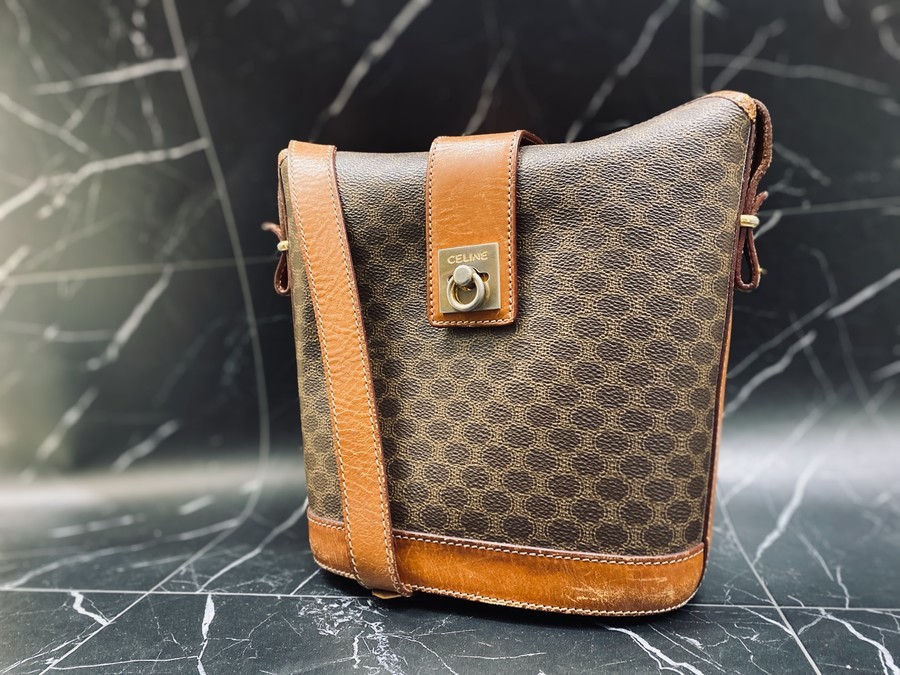 CELINE オールドセリーヌ マカダム ショルダー OLD CELINE オールド