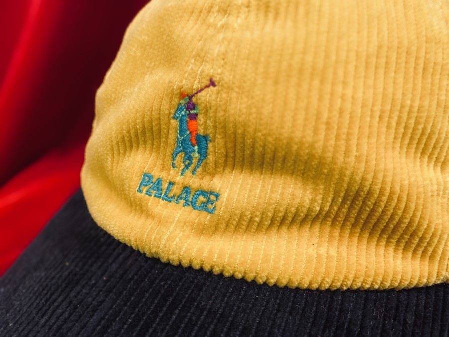 Palace Ralph Lauren Corduroy Classic Polo Cap Rich Ruby