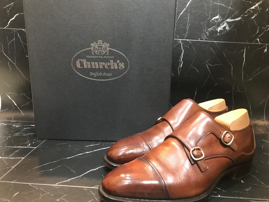 Church's チャーチ スエード ダブルモンクストラップ 美品 | Church's 