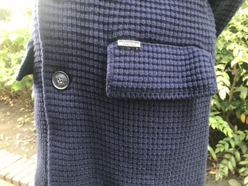 バークのニットチェスターコート