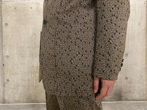 総柄ジャケット/Track Pant - Poly Jqの総柄ジャケット/総柄トラックパンツ