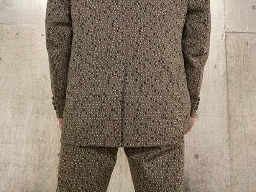 総柄ジャケット/総柄トラックパンツ