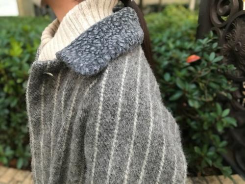 GOLDIE フリンジウールコートのレディース