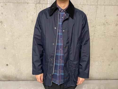 バブアーのナイロンビデイルジャケット