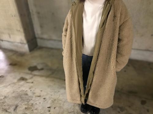 ボアレイヤードアウターのコート