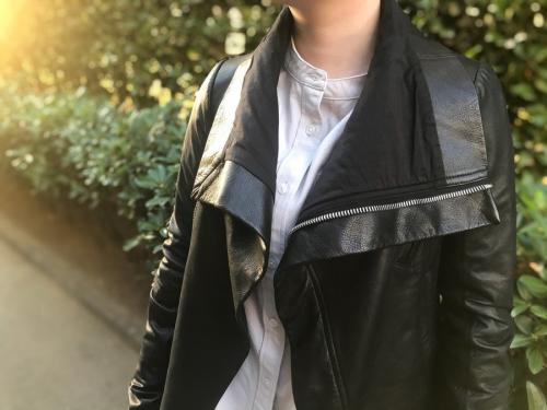 リックオウエンスのカウ・ラムダブルライダースジャケット