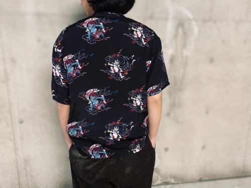 風神雷神ハワイアンシャツの20SS-DHxHQxBV-02